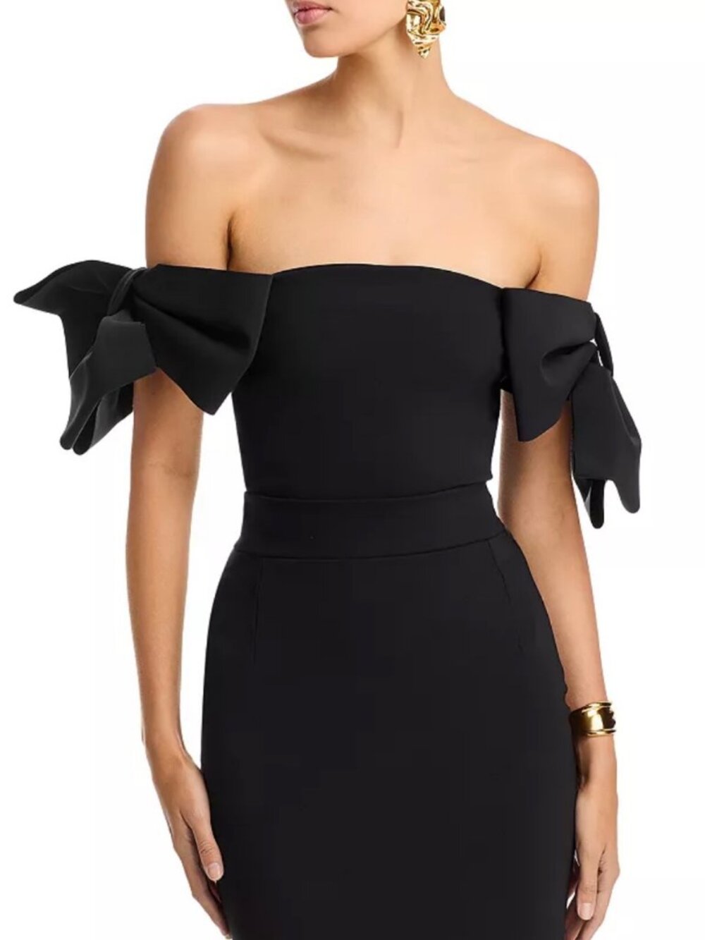 NWT Chiara Boni La Petite Robe Bunjiro Off-the-Shoulder Top